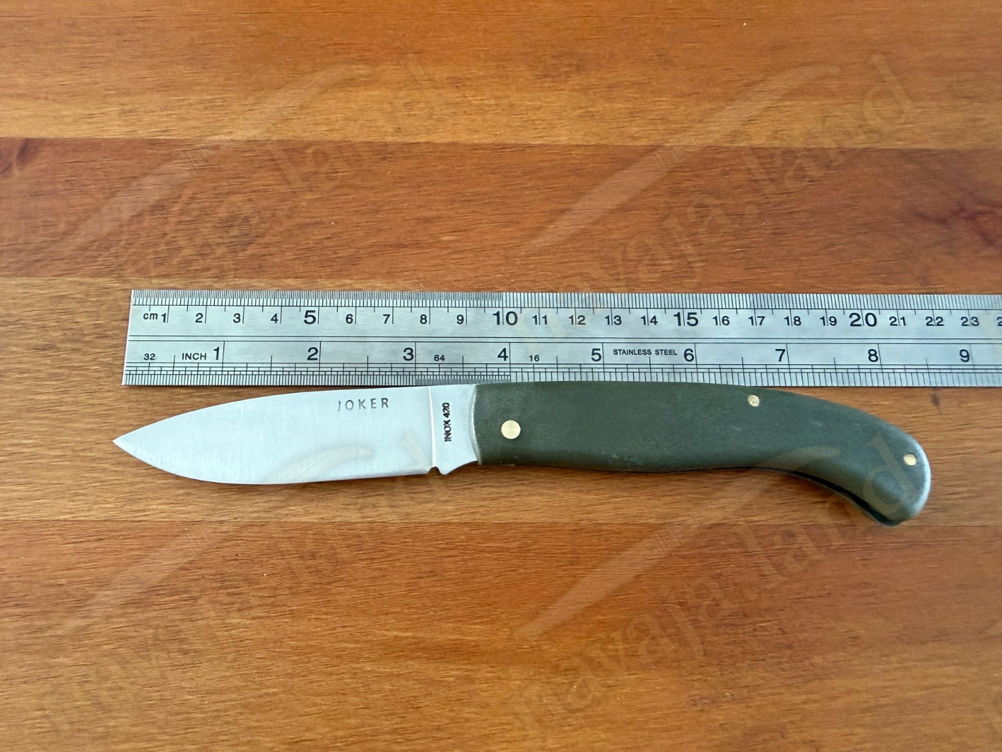 Joker Antaño Pocket Knife 3.54” 420 Steel Blade Green Fiber Handle From Spain