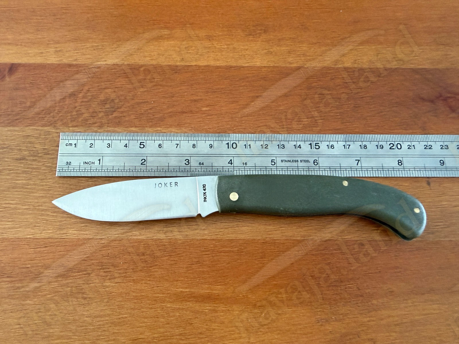 Joker Antaño Pocket Knife 3.54” 420 Steel Blade Green Fiber Handle From Spain