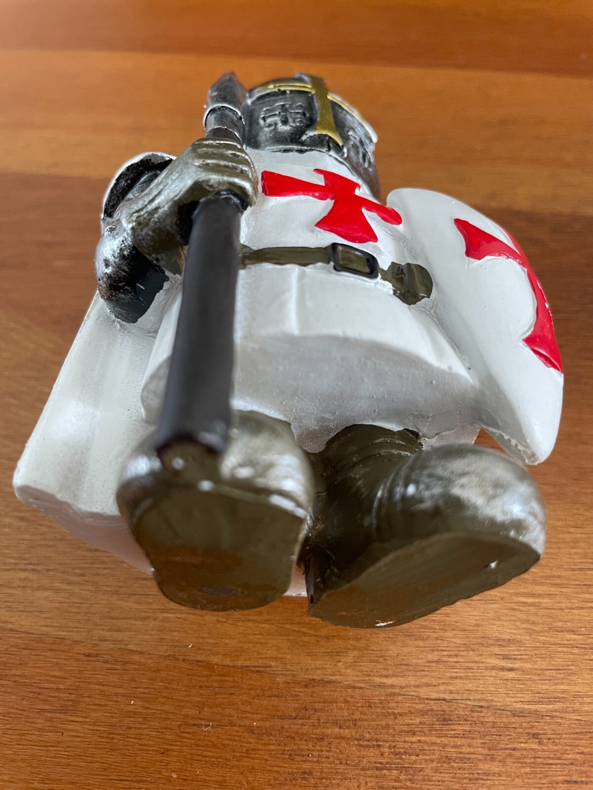 Decorative / Collectible Small Resin Figurine Templar Knight with Spear