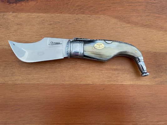 3.5" Spanish Navaja Pocket Knife Capaora Real Bull Horn Scales - US Seller