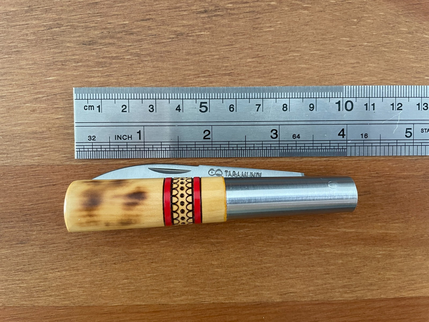 3.26” CQ Taramundi Pocket Knife Boxwood Handle Unique Design Asturias Spain