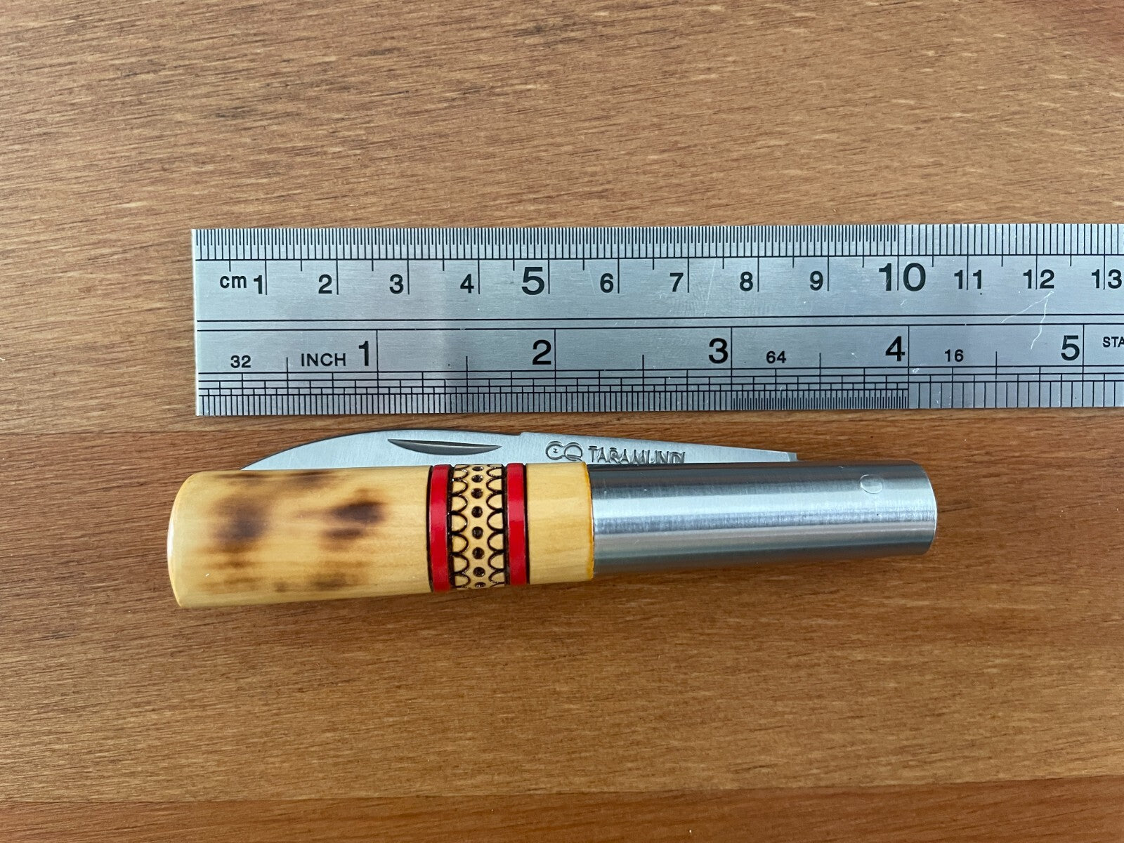 3.26” CQ Taramundi Pocket Knife Boxwood Handle Unique Design Asturias Spain
