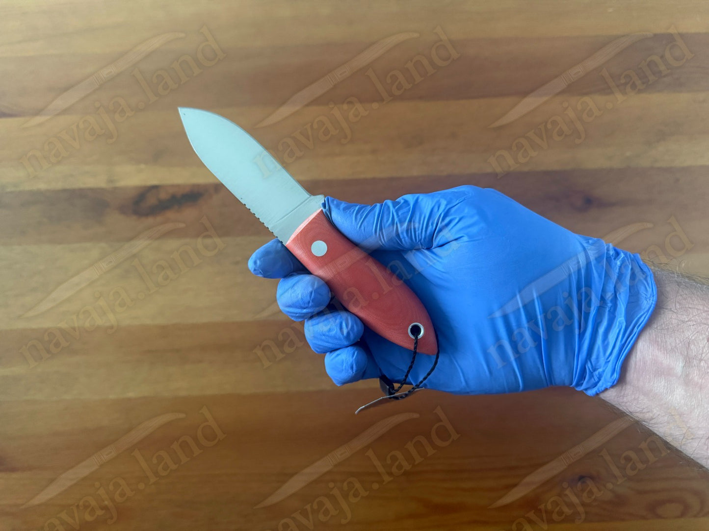 Joker Avispa Bushcraft Knife – 3.15” Sandvik 14C28N Blade -Orange Micarta Handle