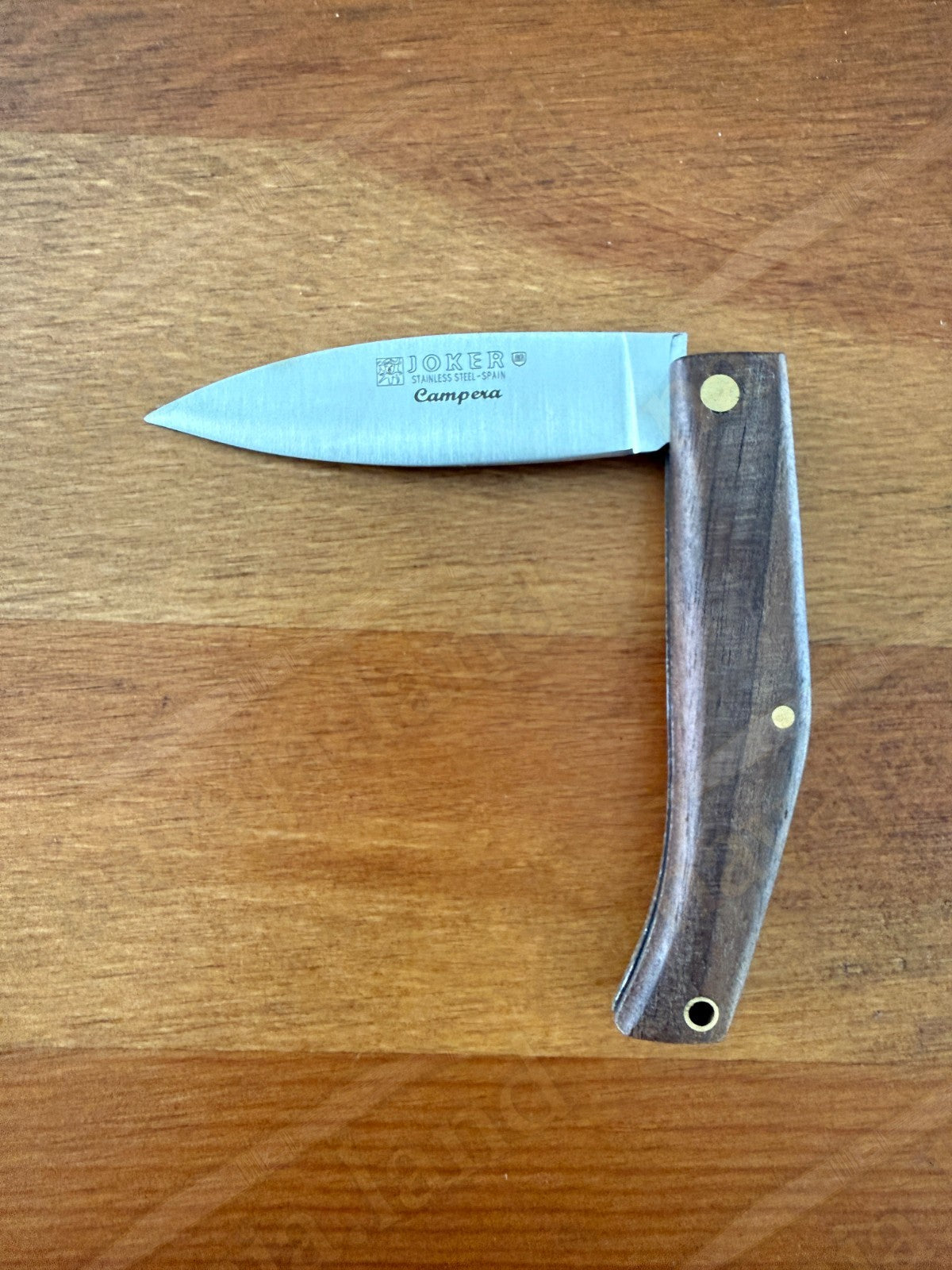 Joker Slipjoint Pocket Knife 2.68” MOVA Steel Blade | Dark Walnut Wood Handle