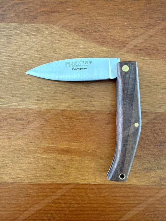 Joker Slipjoint Pocket Knife 2.68” MOVA Steel Blade | Dark Walnut Wood Handle