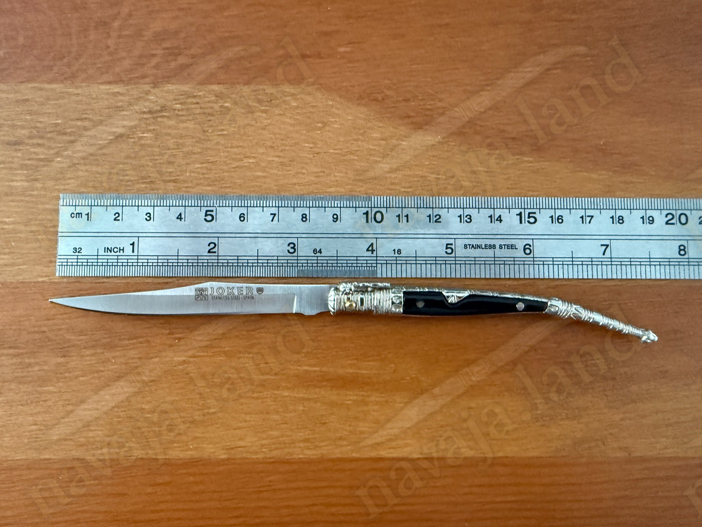 3.3” Albacete Navaja Joker Stiletto Knife Zamak Handle Handmade Slipjoint Spain