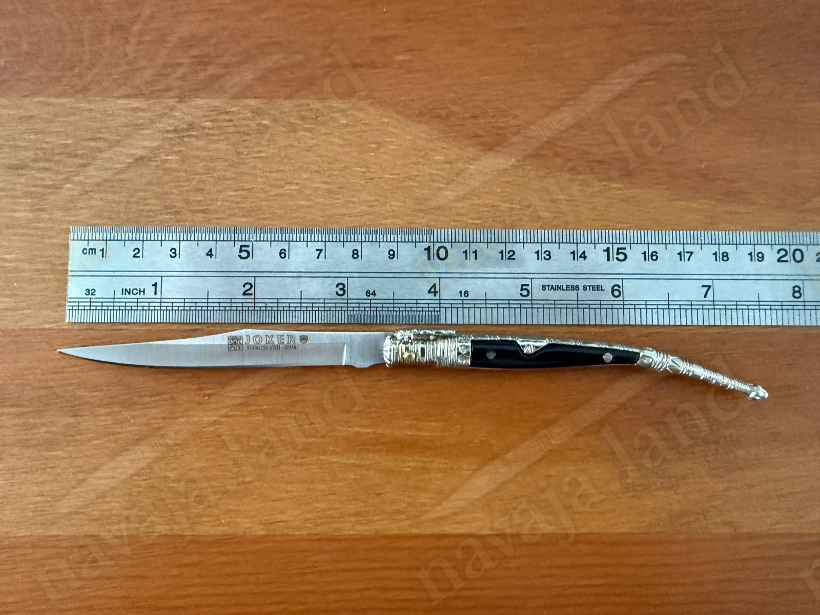 3.3” Albacete Navaja Joker Stiletto Knife Zamak Handle Handmade Slipjoint Spain