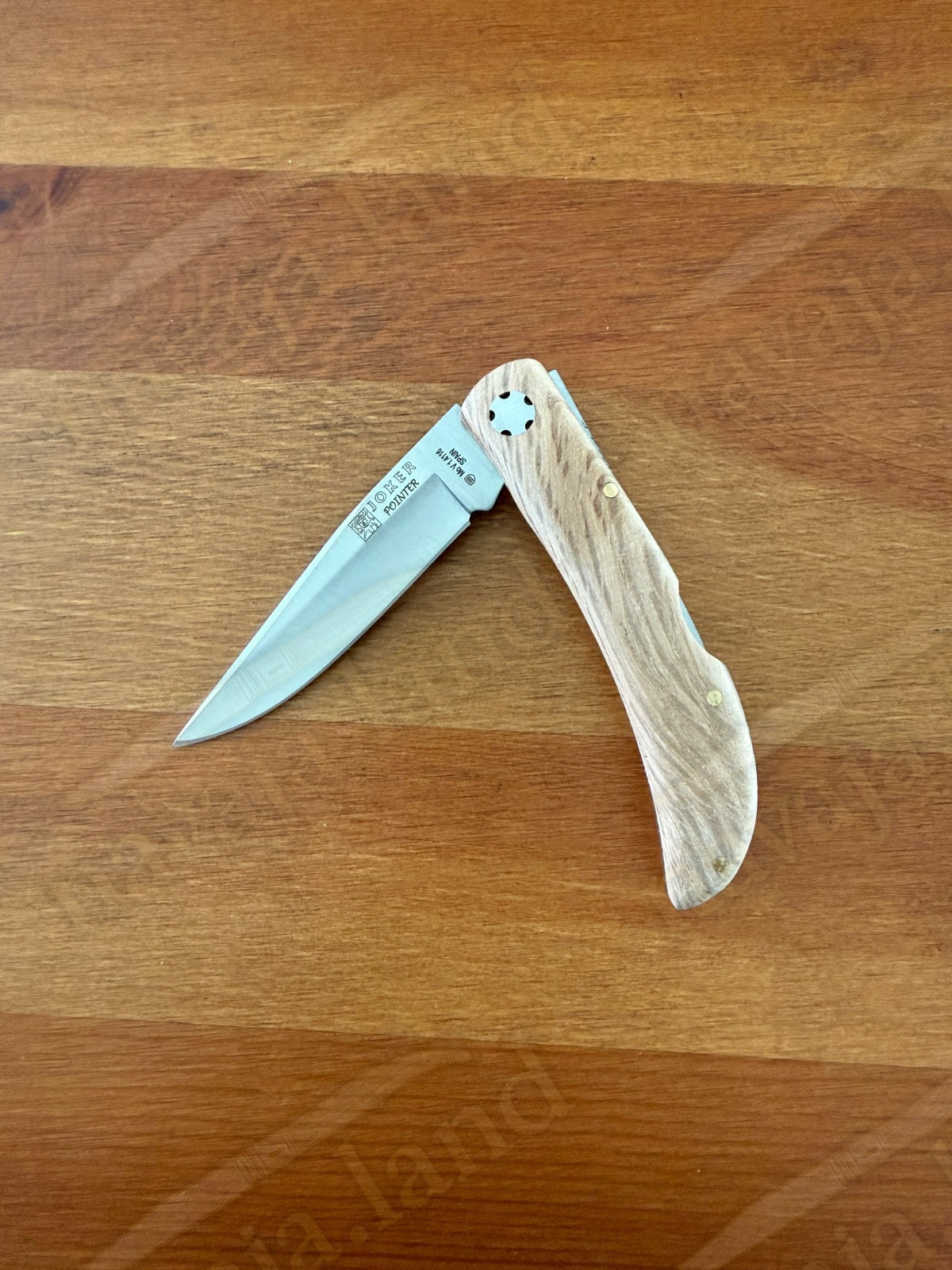 3.15” Joker Pointer Camping Folding Knife (Holm Oak Wood Handle) Made in Spain