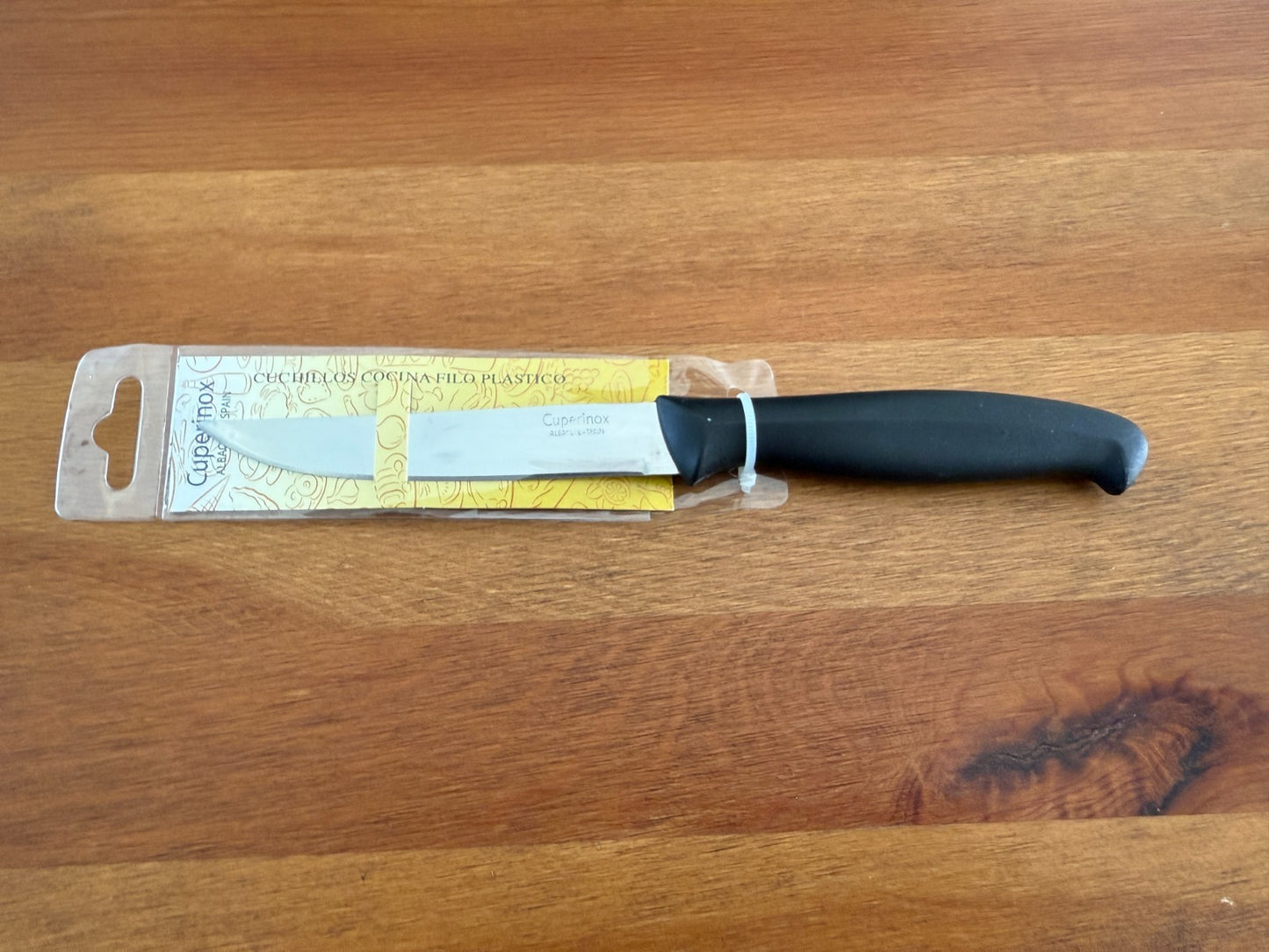 Cuperinox Kitchen Knife 4 in Plain Edge Blade with Plastic Handle From Spain