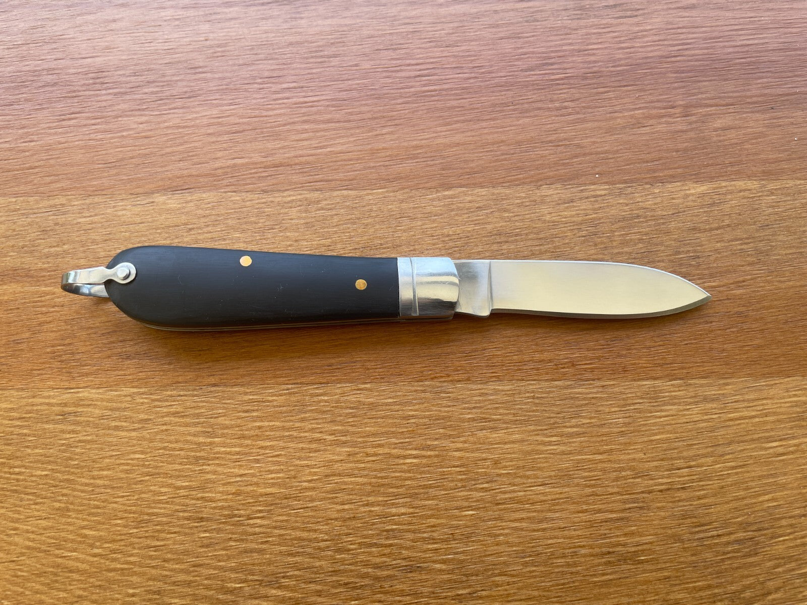 2.6" Pocket Knife Needle Point Black ABS Handle Sailor / Marinera Navaja Spain