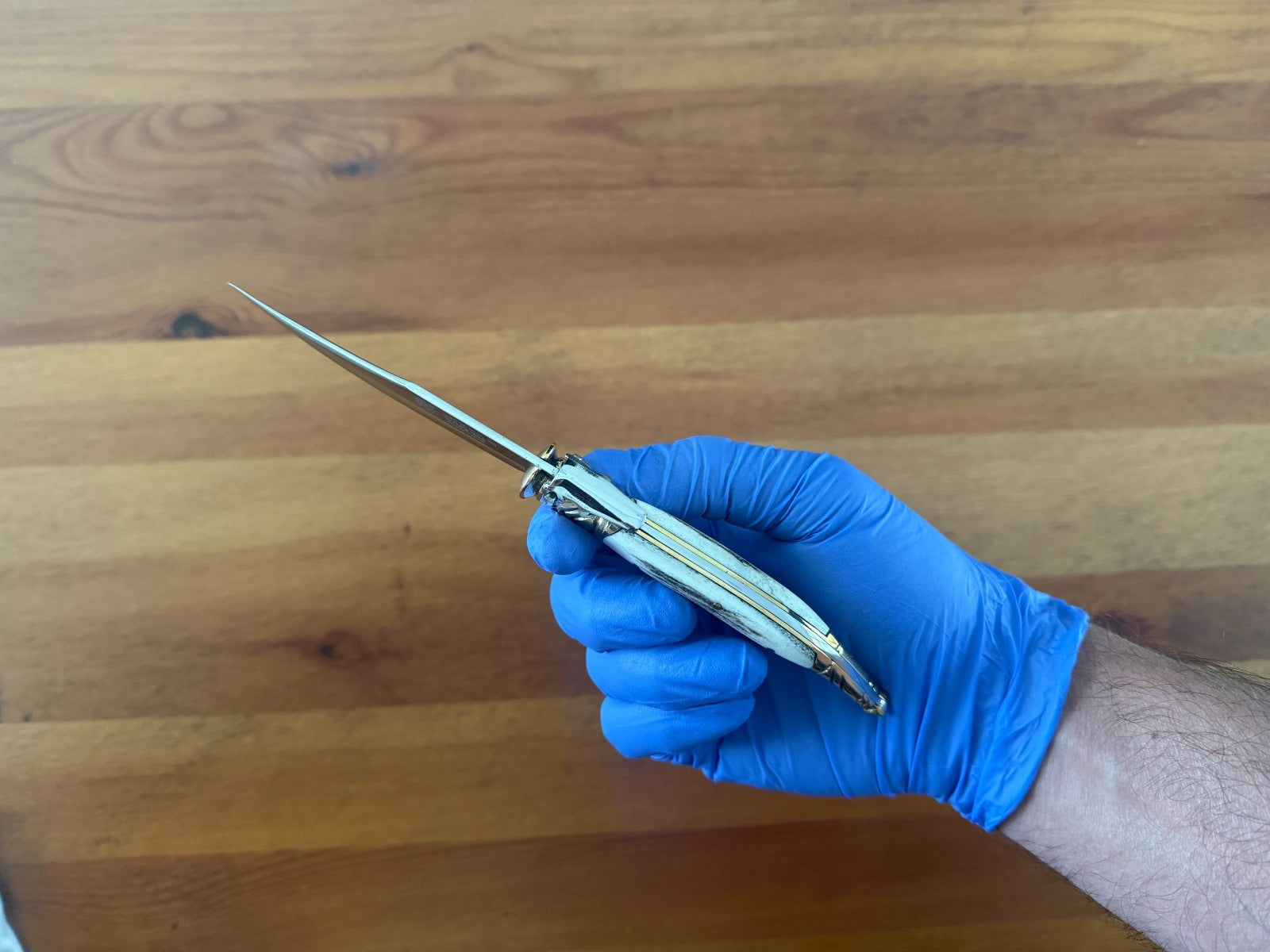 3.5” Albacete Navaja Joker Sevillana Knife Stag Horn Handle High Quality - Spain