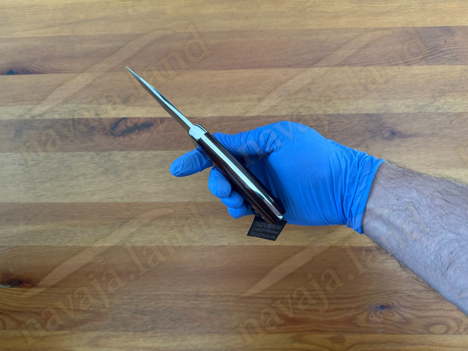 Joker Pecari Knife Polished Stamina Wood Handle Leather Sheath Handmade Spain