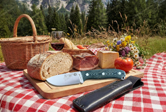 Joker Ursus Survival Knife Böhler N695 Green Canvas Micarta Full Tang From Spain