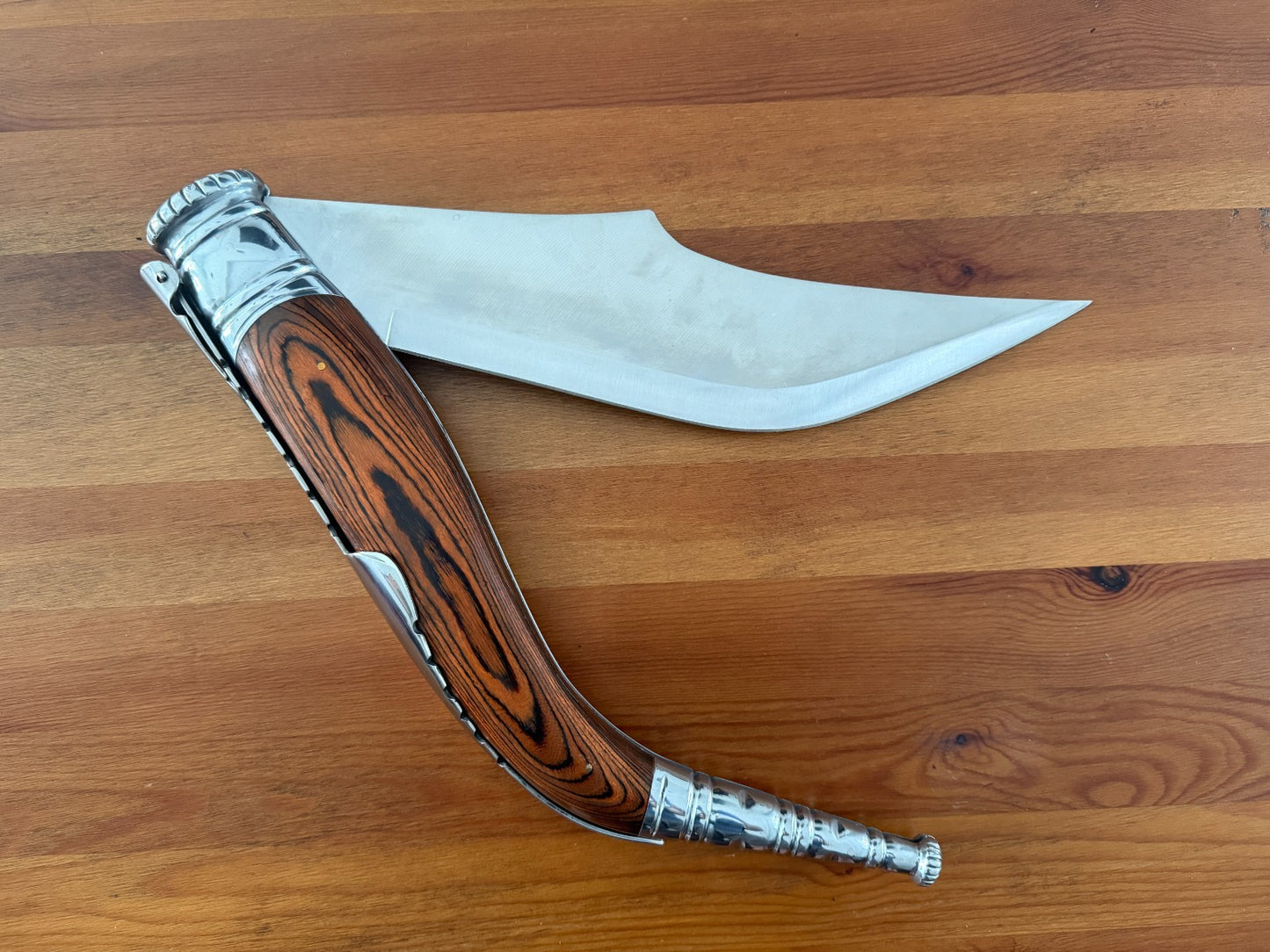 *See Description* 13.7" Gigantic Navaja Sevillana Folding Knife Red Wood Scales
