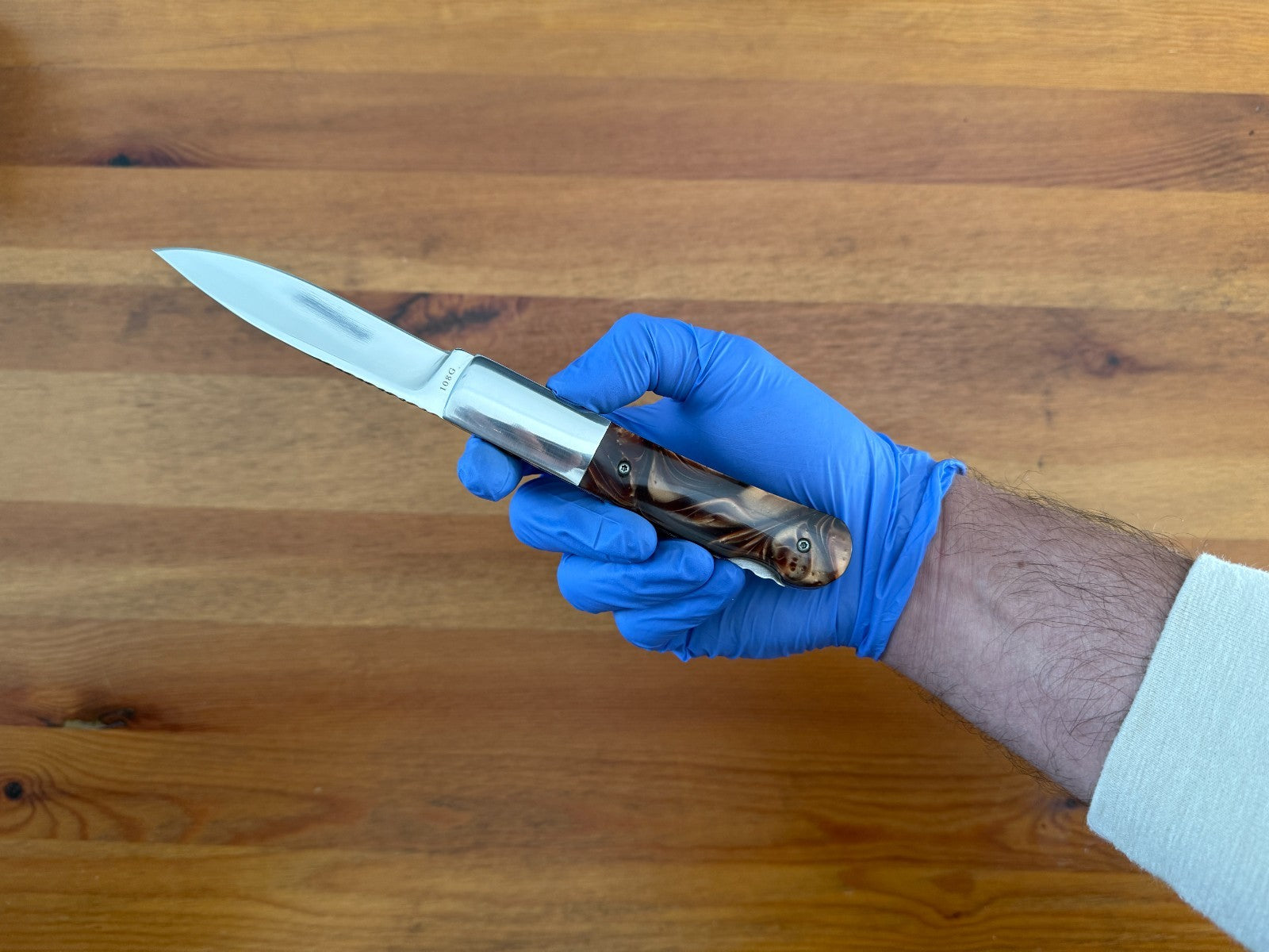 4" 8Cr14MoV Steel Tramuntana Folding Knife Mirror-Polished Bolsters From Spain