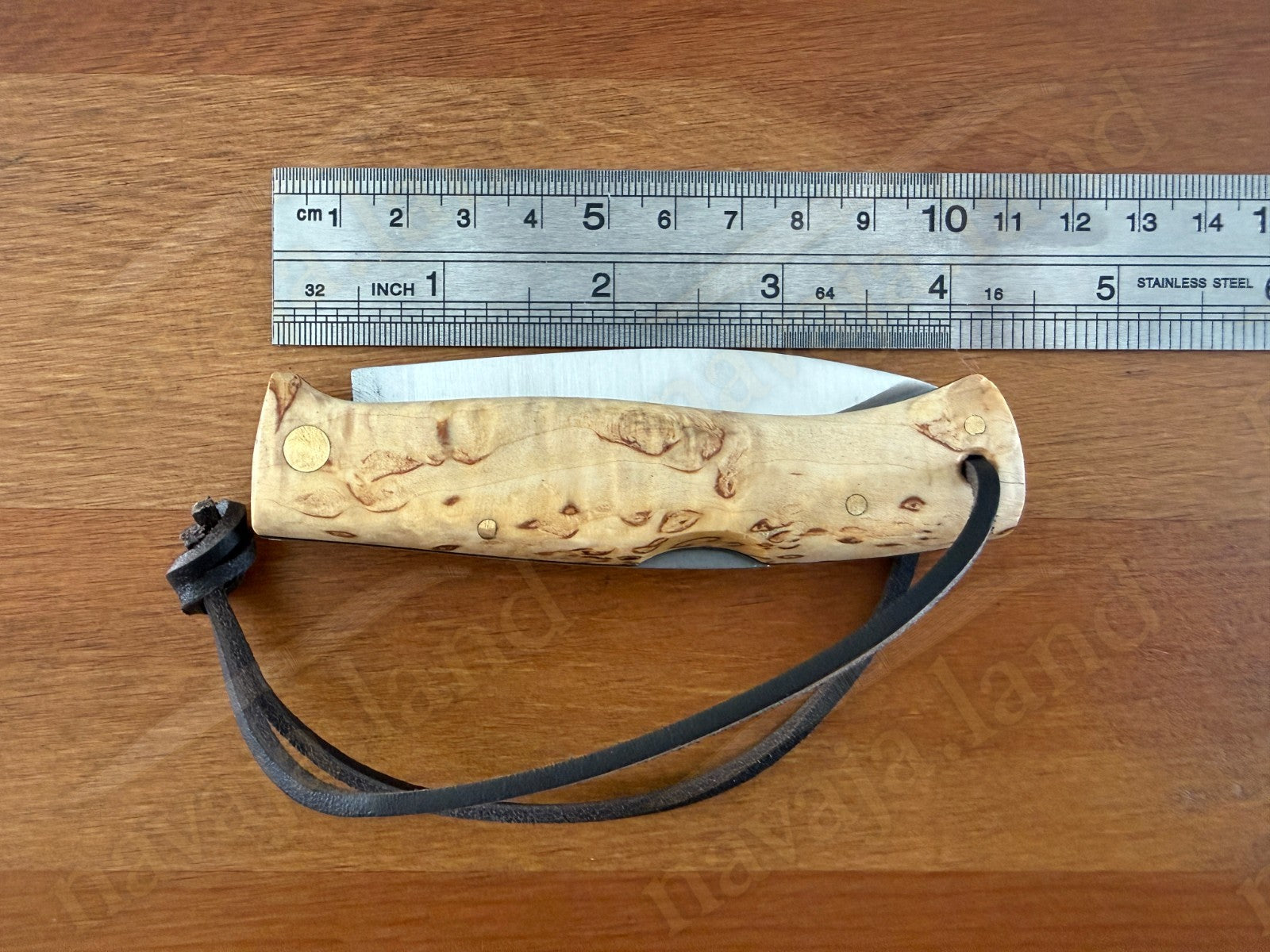 3.15” Joker Artica Bushcraft Folding Knife (Curly Birch Handle) Handmade Spain