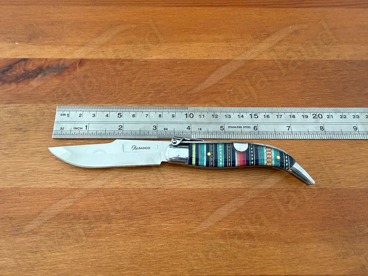 3.2” Spanish Classic Navaja Teja Albacete Style Pocket Knife Plastic Scales