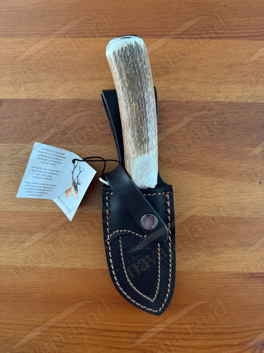 Joker Desmogue-D Skinning Knife 4.33” MOVA Blade Deer Antler Handle From Spain