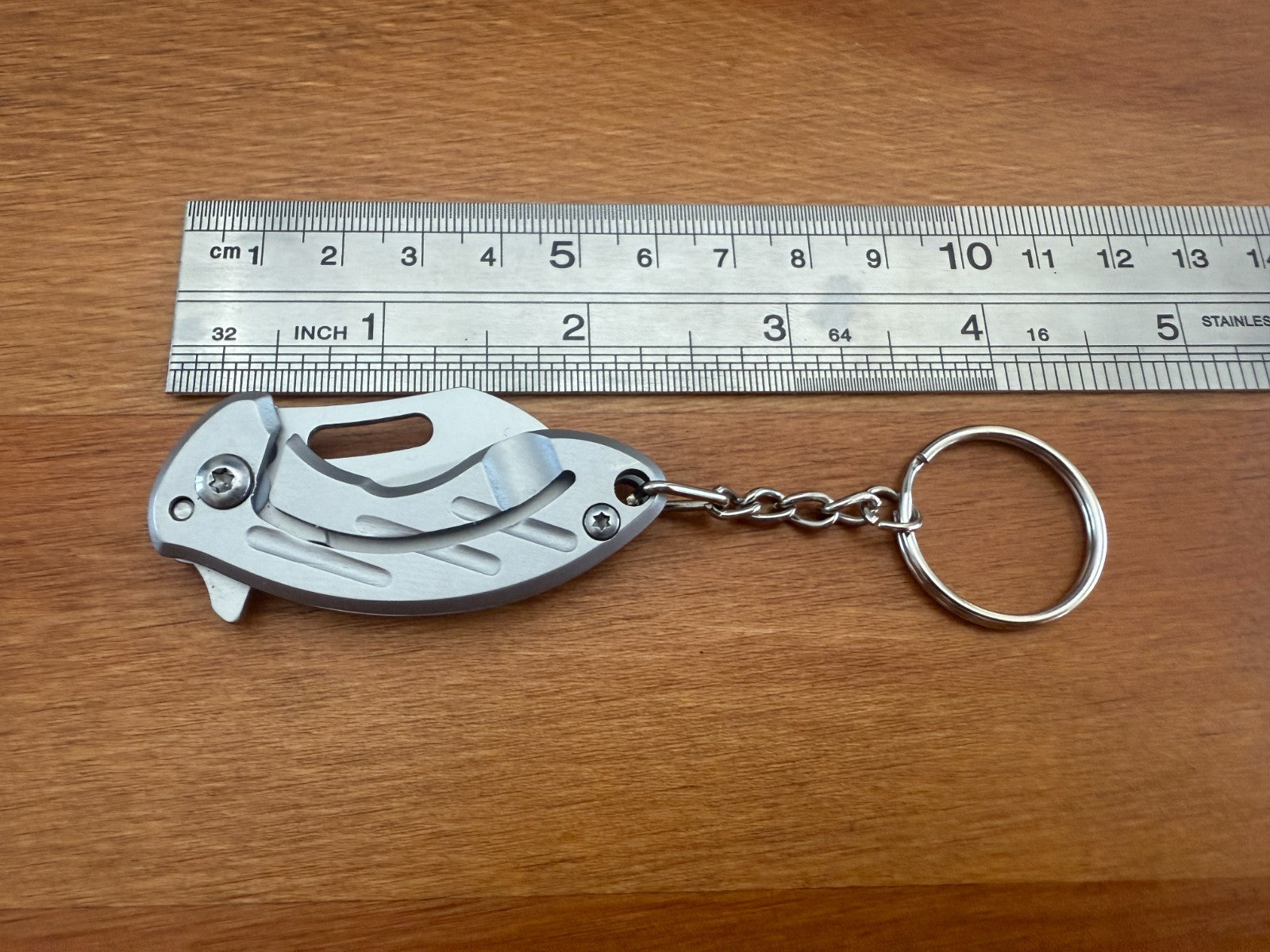 Keychain Mini Folding Knife 1.2" Stainless Steel Blade Liner Lock. From Spain.