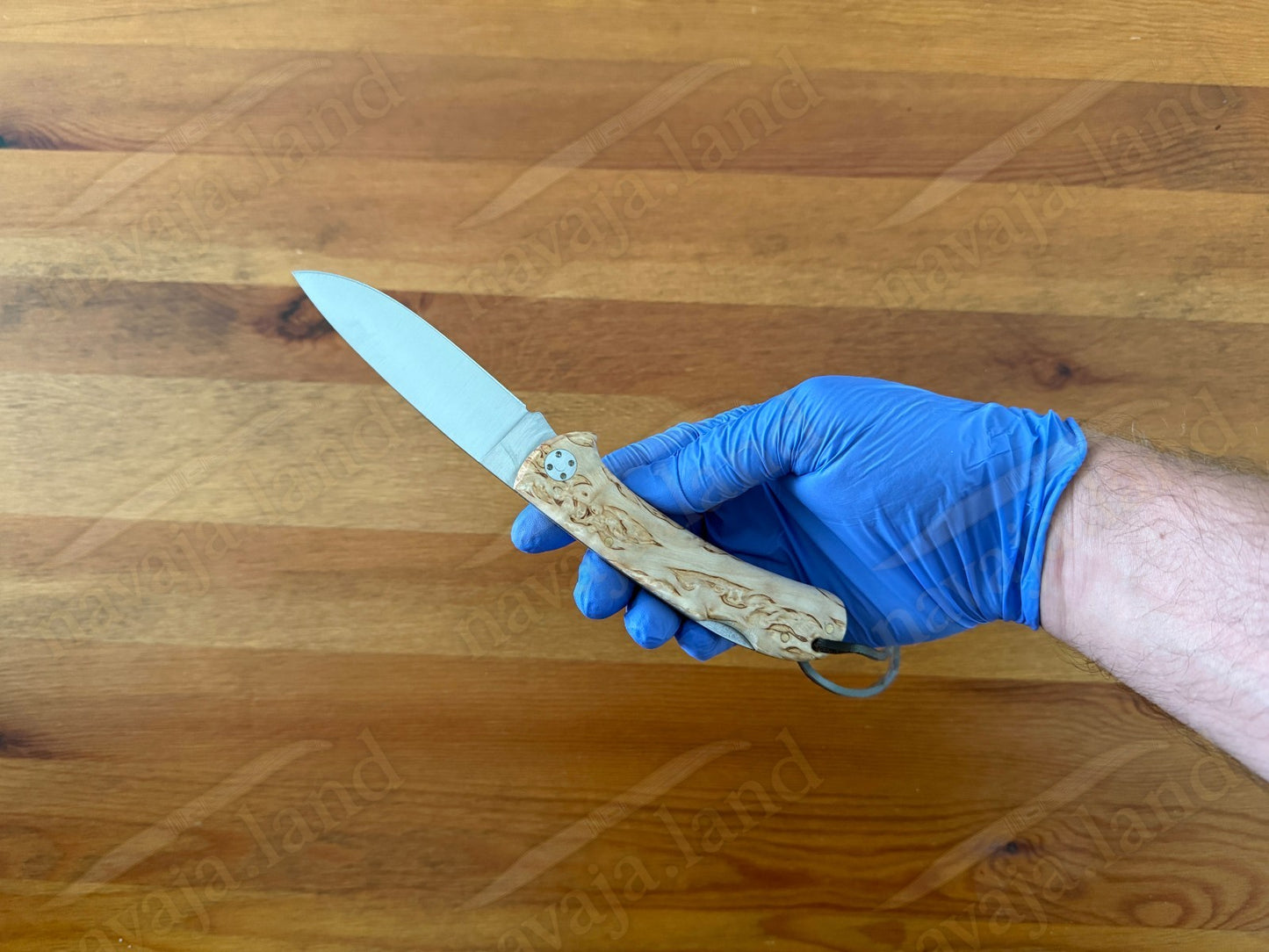 Joker Cocker Folding Knife 3.5” MOVA Blade Curly Brich Wood Handle From Spain