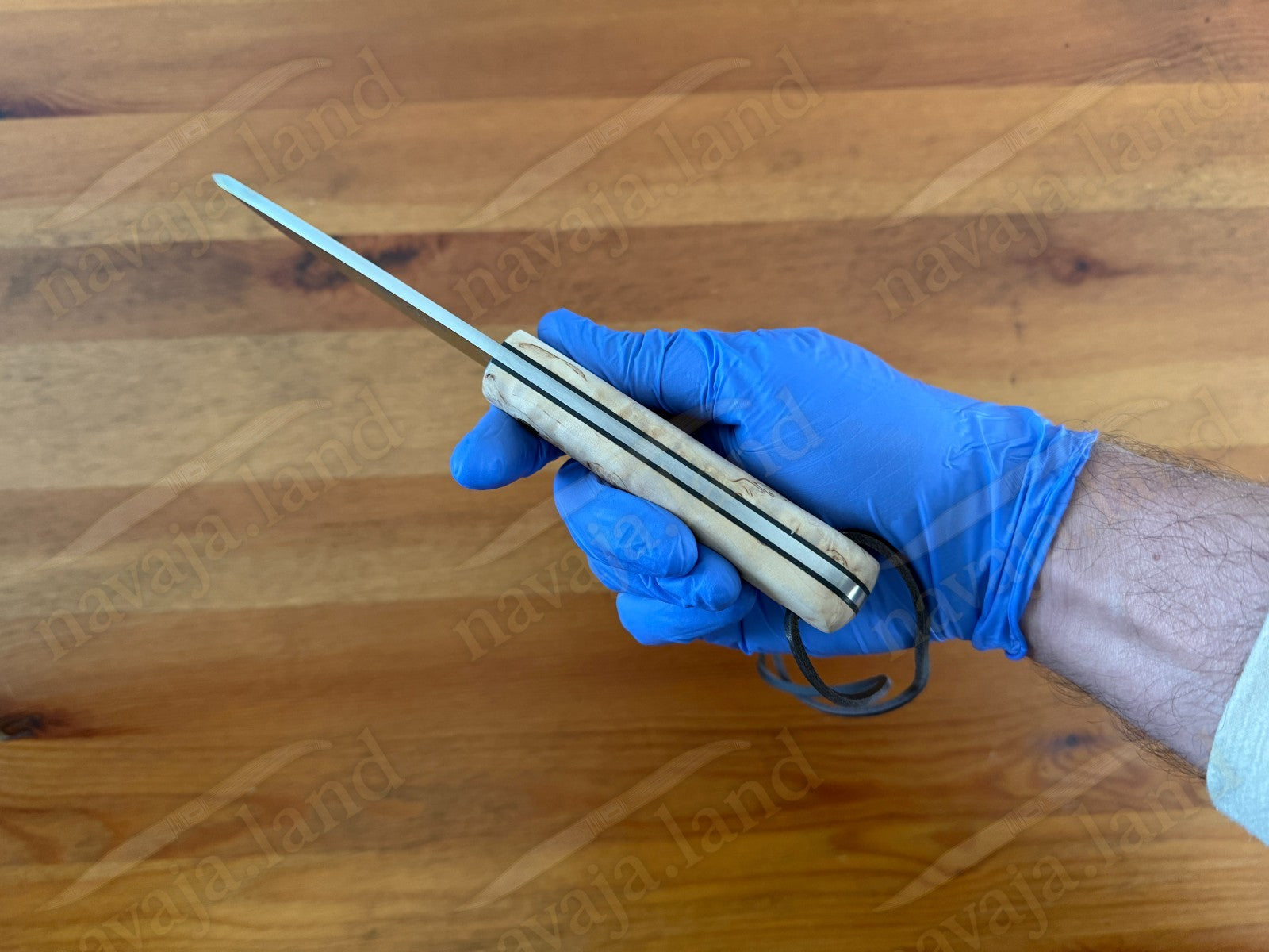 Joker Montañero Fixed Knife 4.3" Sandvik 14C28N Steel Curly Birch Handle Spain