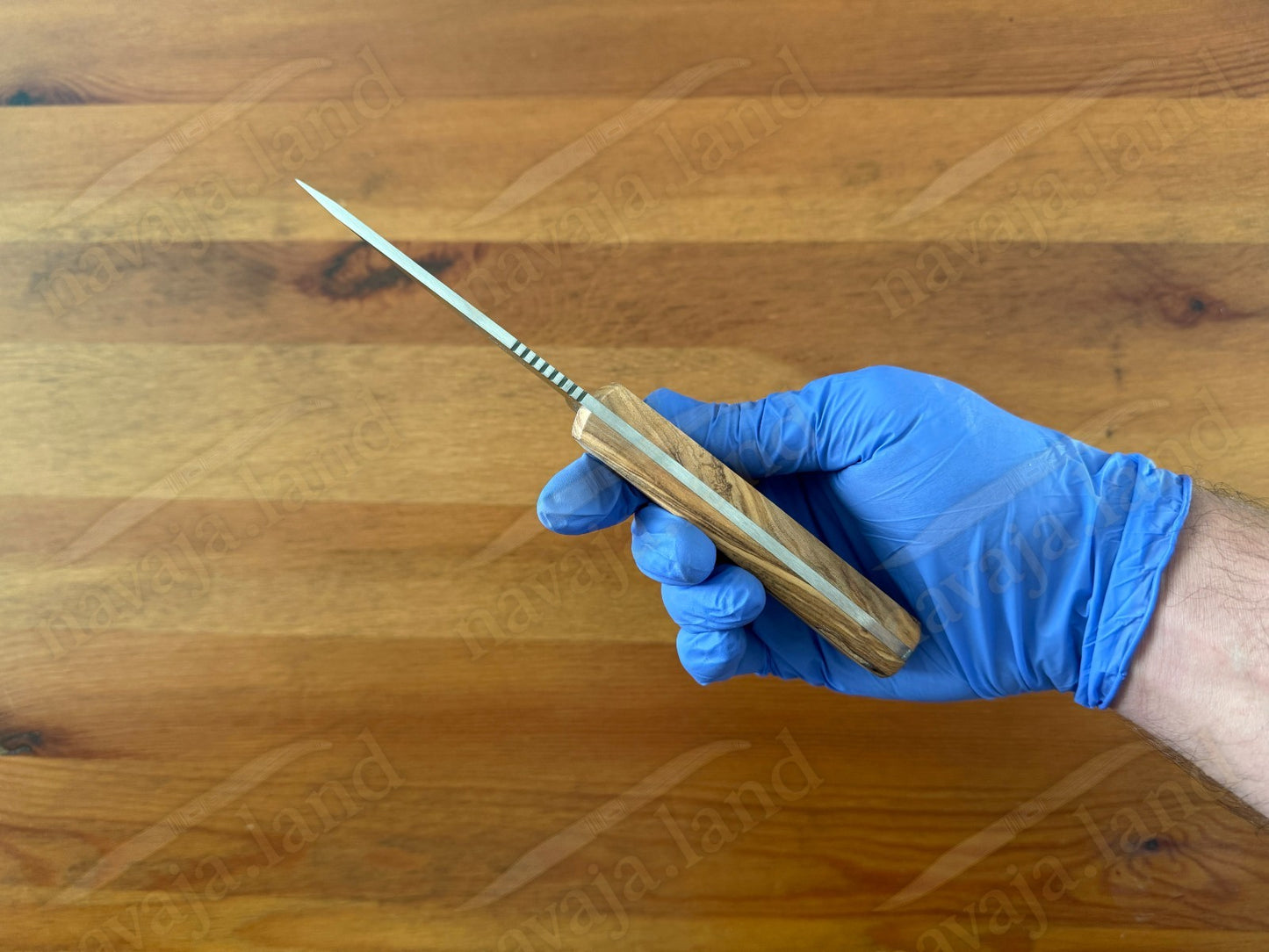 Joker Arrui 10 Outdoor Knife – 3.9” Blade | Olive Wood Handle | Leather Sheath