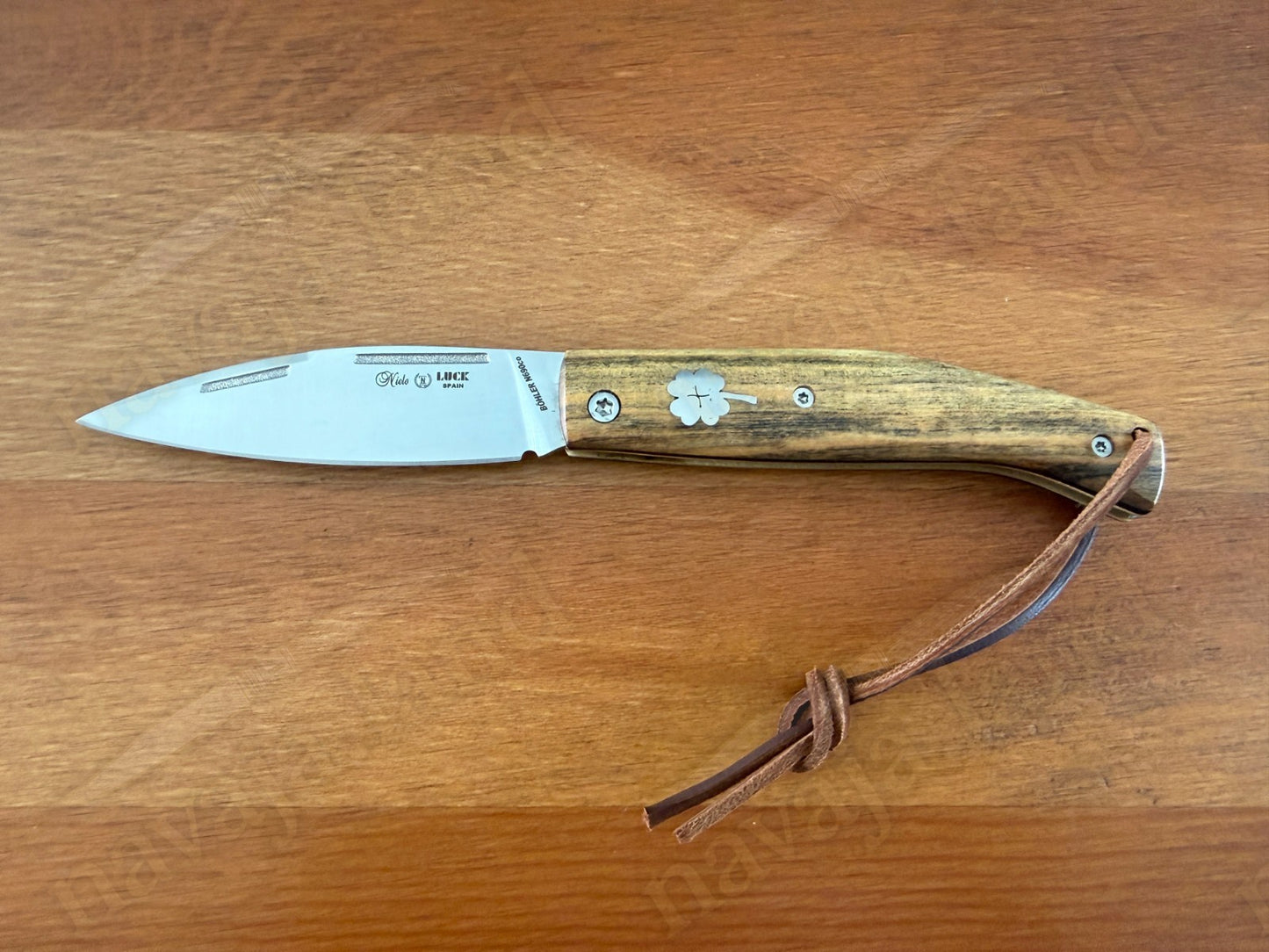 Miguel Nieto🍀LUCK Spanish Folding Knife Böhler N690Co Steel Pistachio Wood