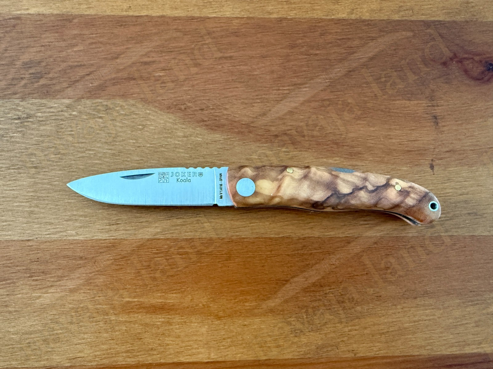 Joker Koala Pocket Knife 2.75” MOVA Blade Olive Wood Handle Handmade in Spain