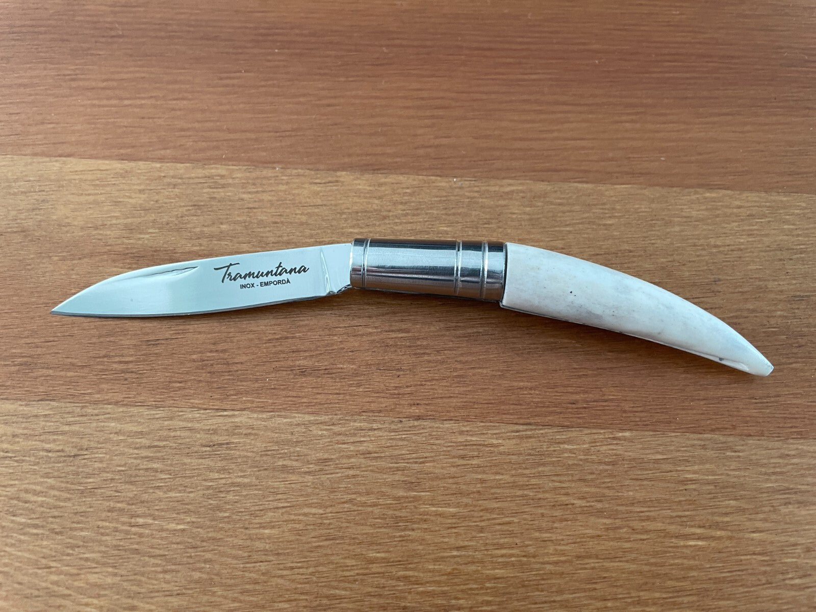 2.55" 420 Steel Navaja Gallega Tramuntana Knives Polished Staghorn Handle