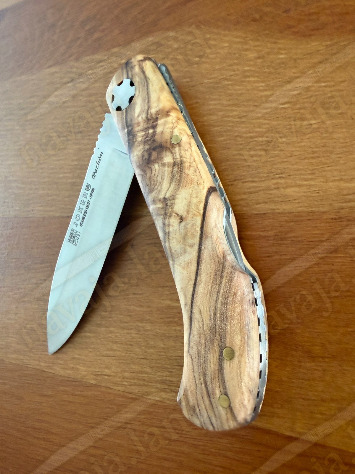 Joker Pachón Sports Pocket Folding Knife Olive Wood Sandvik 12C27 3.14” Blade
