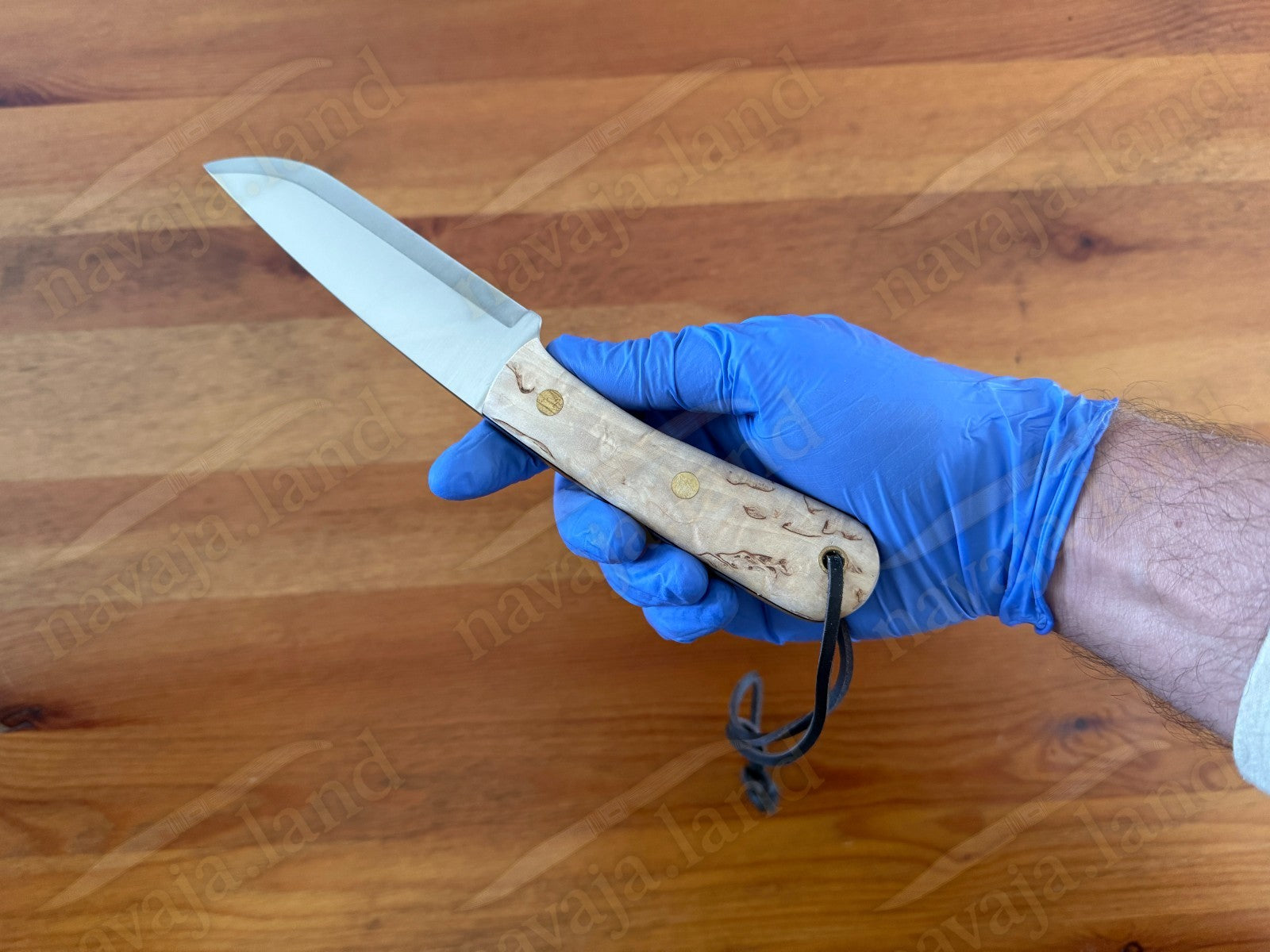 Joker Montañero Fixed Knife 4.3" Sandvik 14C28N Steel Curly Birch Handle Spain