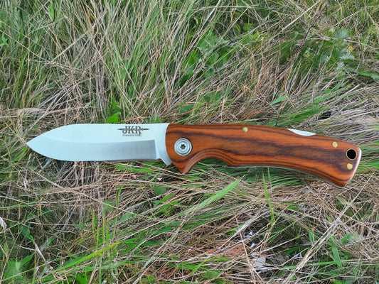 Folding Knife 7.8 cm (3 in) Stainless Steel Blade Lockback Pakkawood Handle