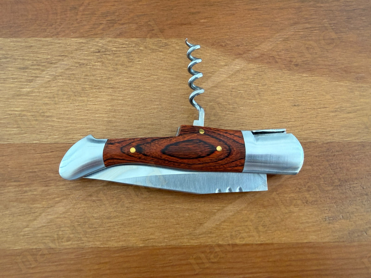 3.5” Blade Navaja Laguiole Inox Folding Pocket Knife w/ Corkscrew from Spain