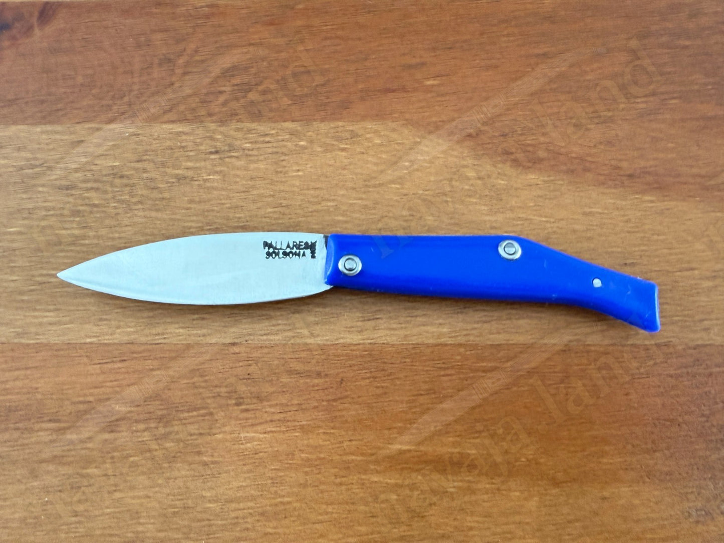Pallares Solsona Pocket Knife 2.76” Stainless Steel Blade Blue Handle Spanish