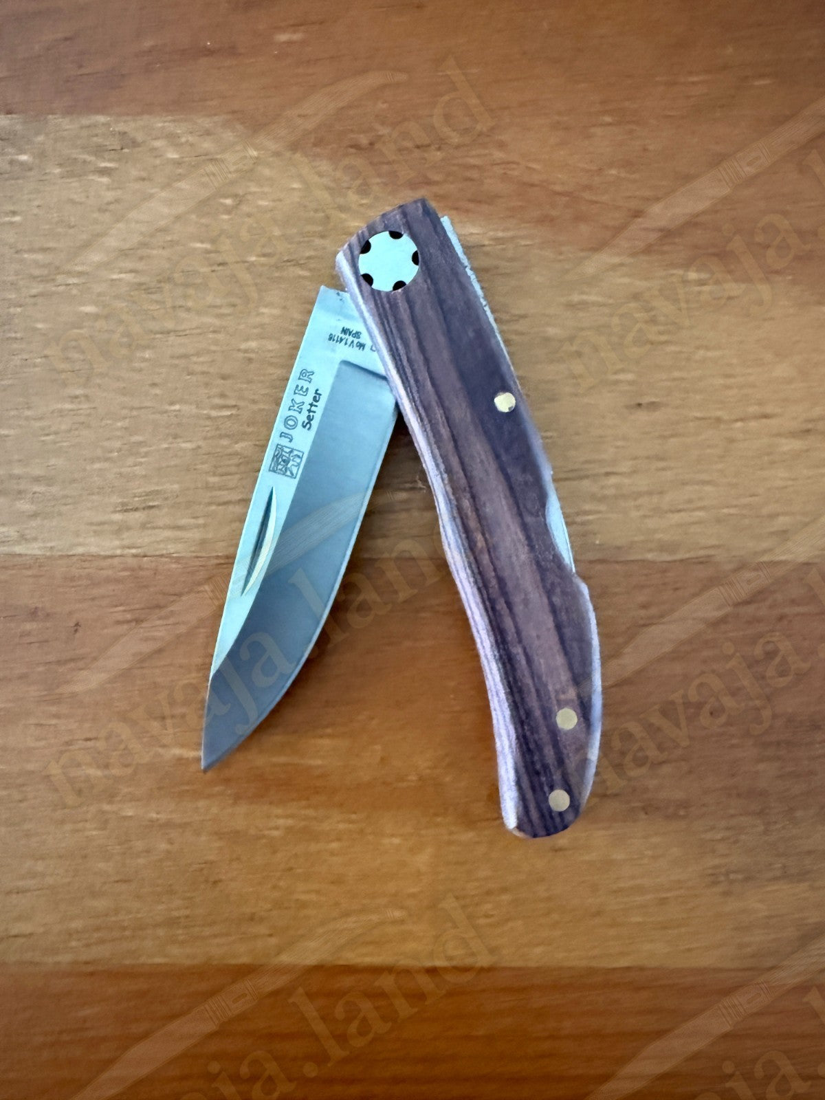2.5” Joker Setter Hunting Folding Knife (Rosewood Handle) Lockback From Spain