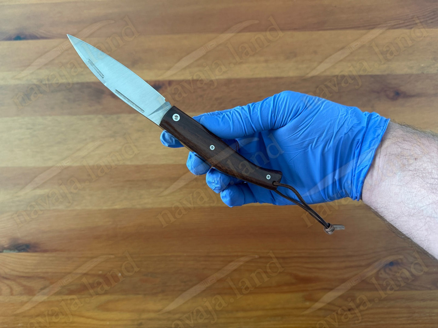 Miguel Nieto🍀LUCK Spanish Folding Knife Böhler N690Co Steel Walnut Wood Handle