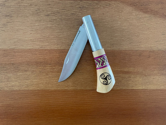 3.14" FV Taramundi Navaja Pocket Knife Made in Asturias Decorated Wood Handle