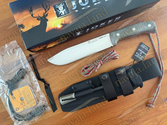 Joker Nomad Survival / Camp Knife 6.5" Böhler N695 Steel Micarta Handle