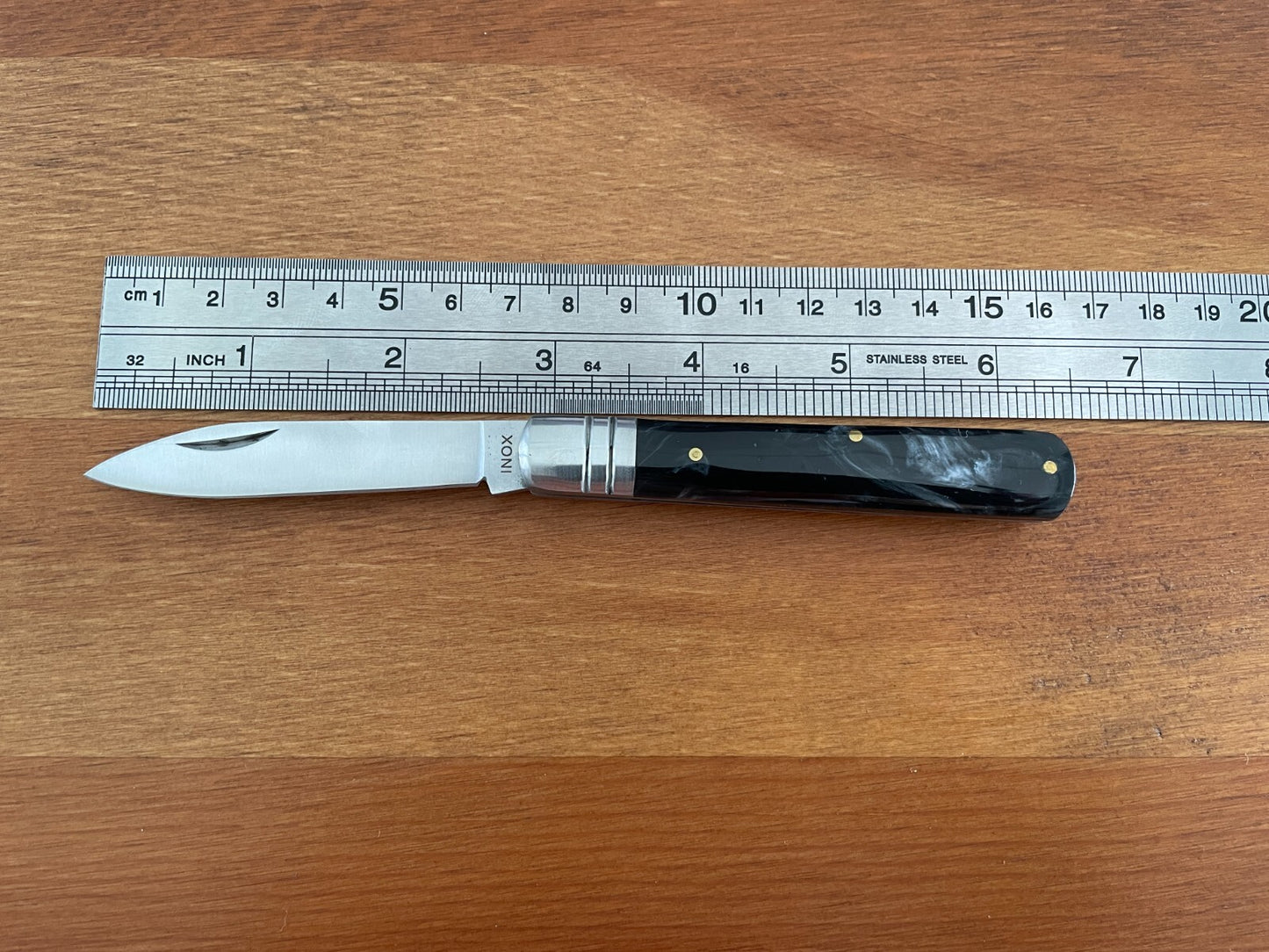 2.8" Made in Spain Navaja Albacete Classic Pocket Knife Black Celluloid Handle