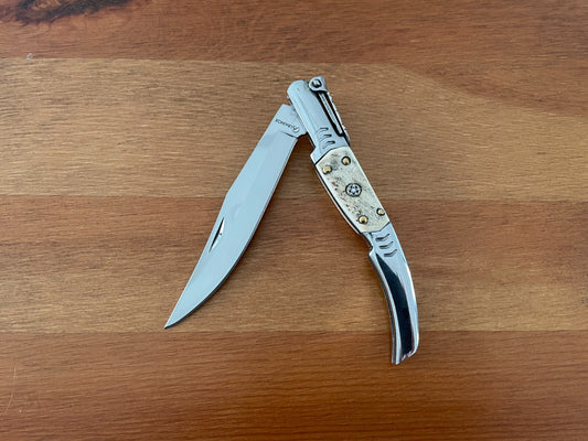 3.8" Arabian Folding Pocket Knife Real Deer Antler Scales From Spain - US Seller