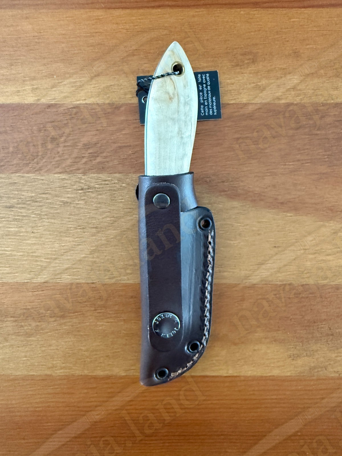 Joker Avispa S Bushcraft Knife – 3.15” Sandvik 14C28N Blade - Curly Birch Handle
