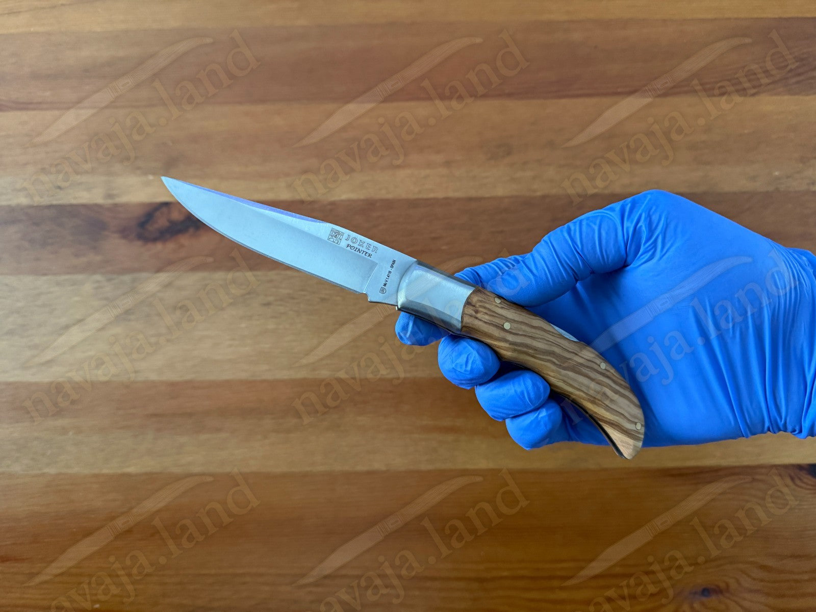 3.54” Joker Pointer Camping Folding Knife (Olive Wood Handle) From Spain