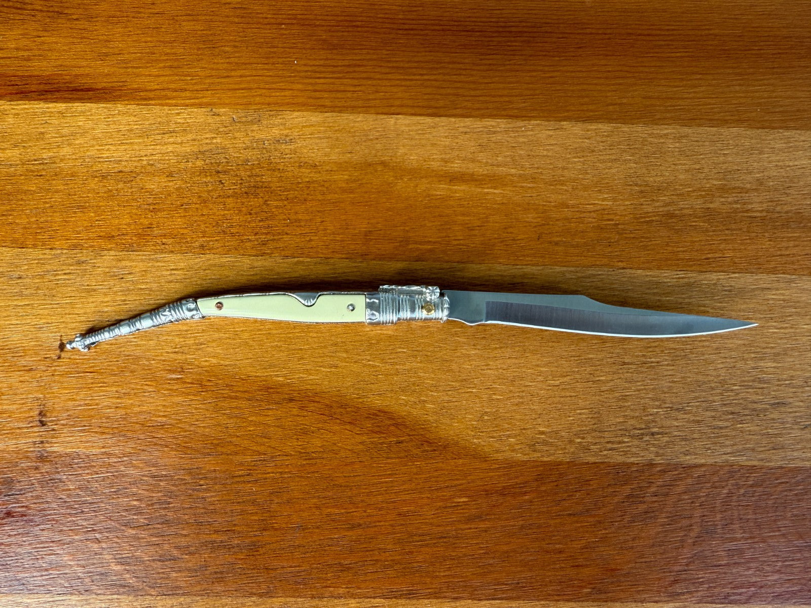 4.1” Albacete Navaja Joker Stiletto Knife Zamak Handle Handmade Slipjoint Spain