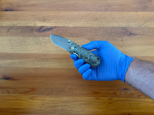 2.5" Stainless Blade Pocket Knife Aluminum Camo Handle Liner Lock From Spain