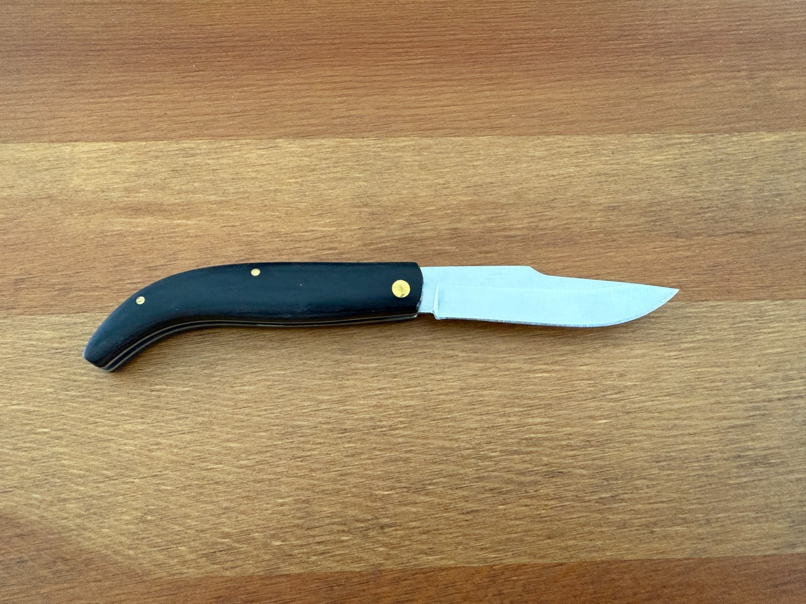 2.76" 440 Stainless Steel Blade Pocket Knife Dark Wooden Handles Don Quijote