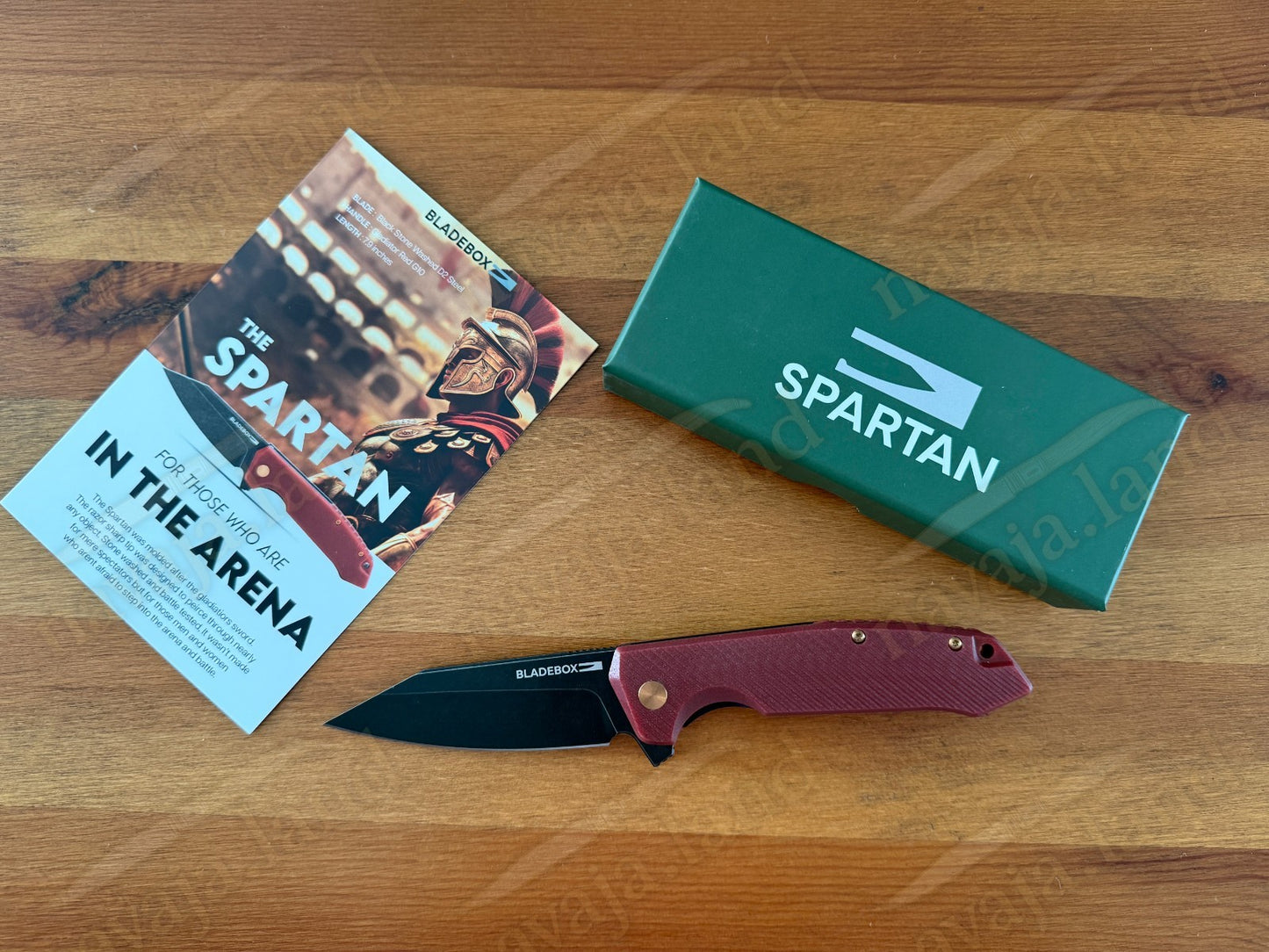 The SPARTAN Folding Pocket Knife 3.2” Stone Washed D2 Steel Blade G10 Handle