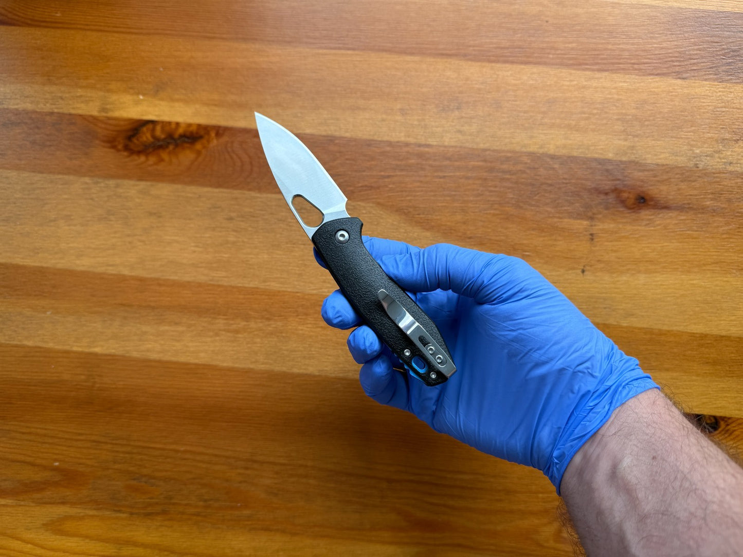 2.5" Stainless Steel Blade Pocket Knife Fiberglass Handle Pocket Clip From Spain