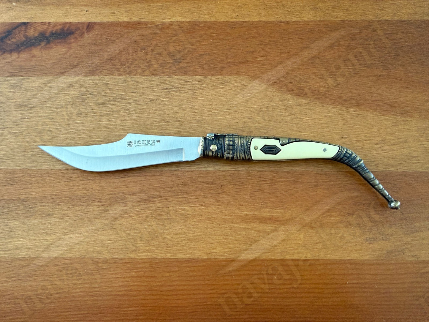 3.9” Albacete Navaja Joker Arabian Knife Zamak Handle Handmade Slipjoint Spain
