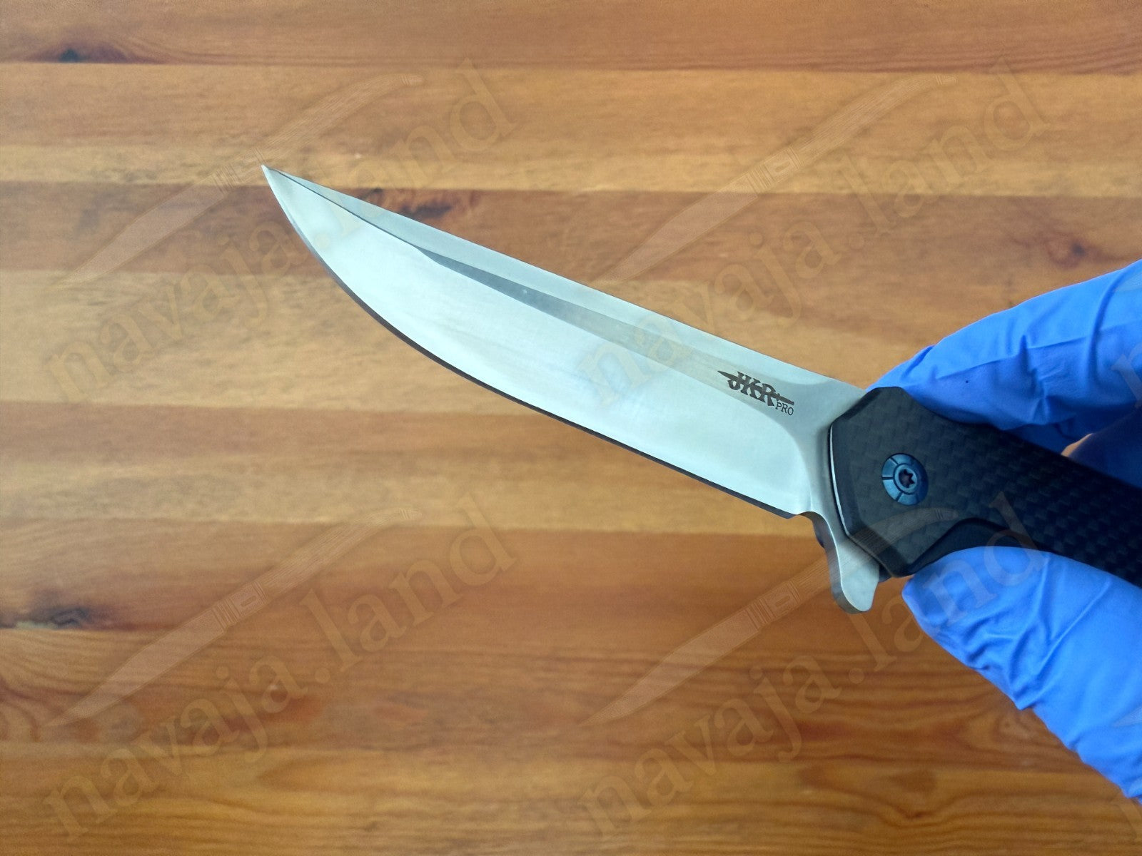 Folding Knife Carbon Fiber & G10 Handle - D2 Steel - 3.3" Blade Presentation Box