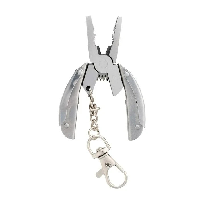 9-in-1 Mini Fishing MultiTool Stainless Steel Plier Knife Wire Stripper Crimper